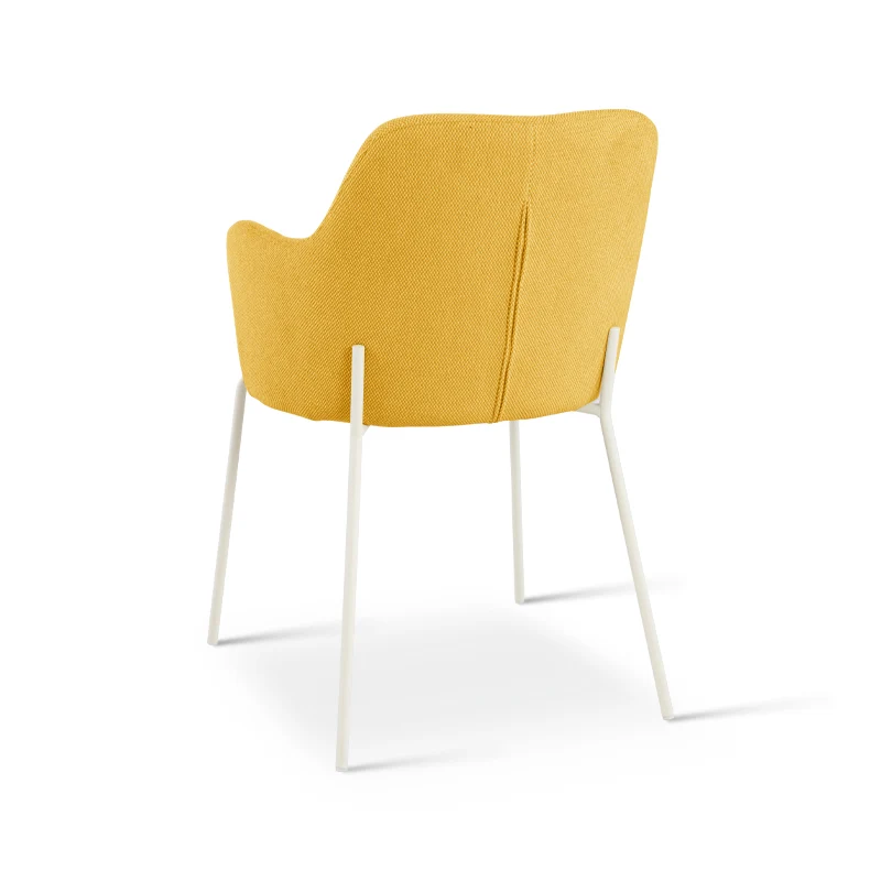 Fauteuil salle à manger Dahlia [Lot de 2] [Tissu effet lin]