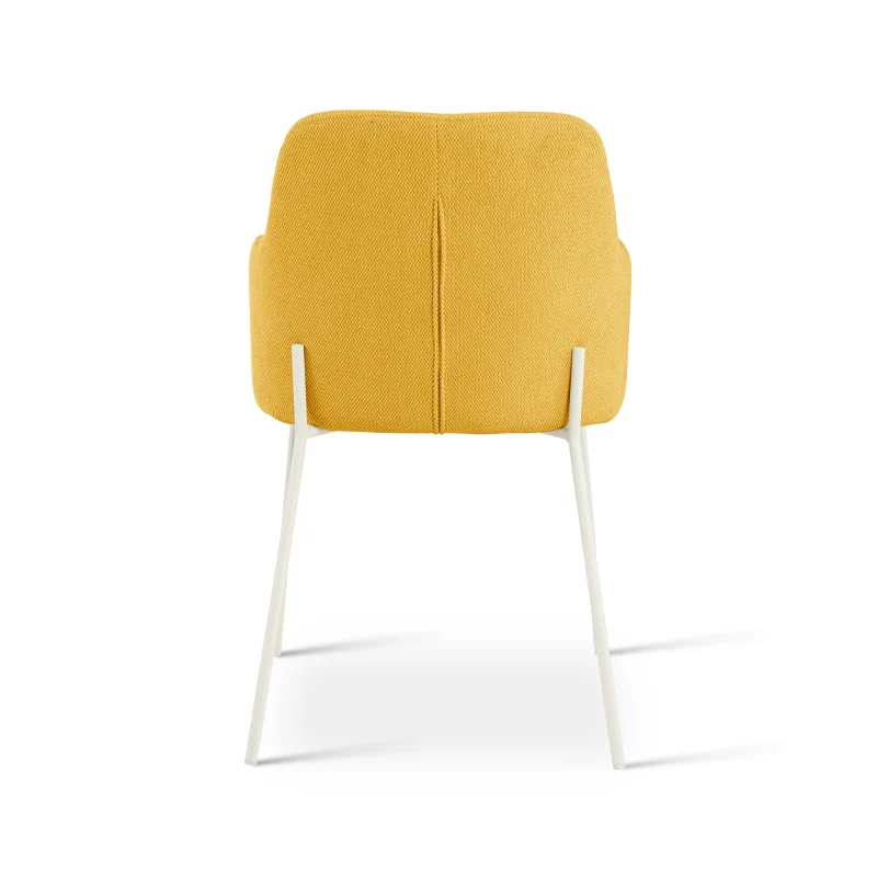 Fauteuil salle à manger Dahlia [Lot de 2] [Tissu effet lin]