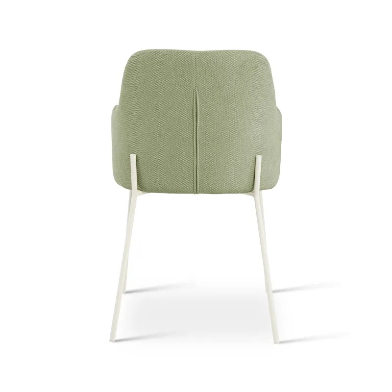 Fauteuil salle à manger Dahlia [Lot de 2] [Tissu effet lin]