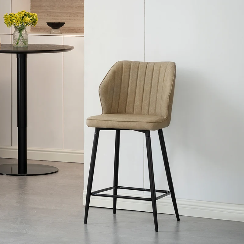 Tabouret De Bar Aleena [Lot de 2] [Simili cuir] [65 cm]