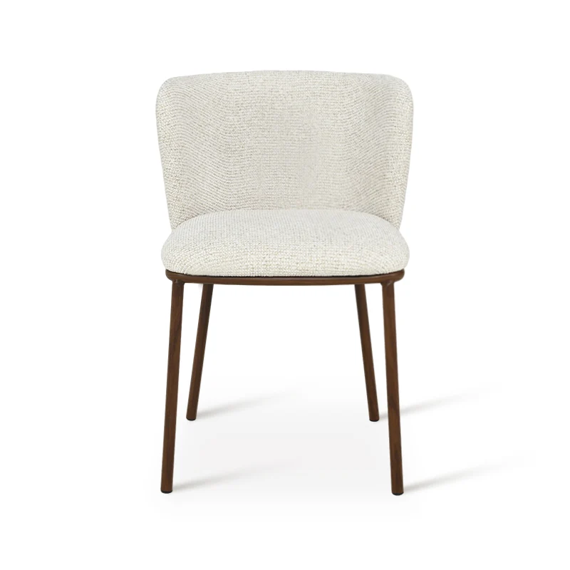 Chaise de Salle à Manger Karin [Lot de 2] [Tissu effet lin]