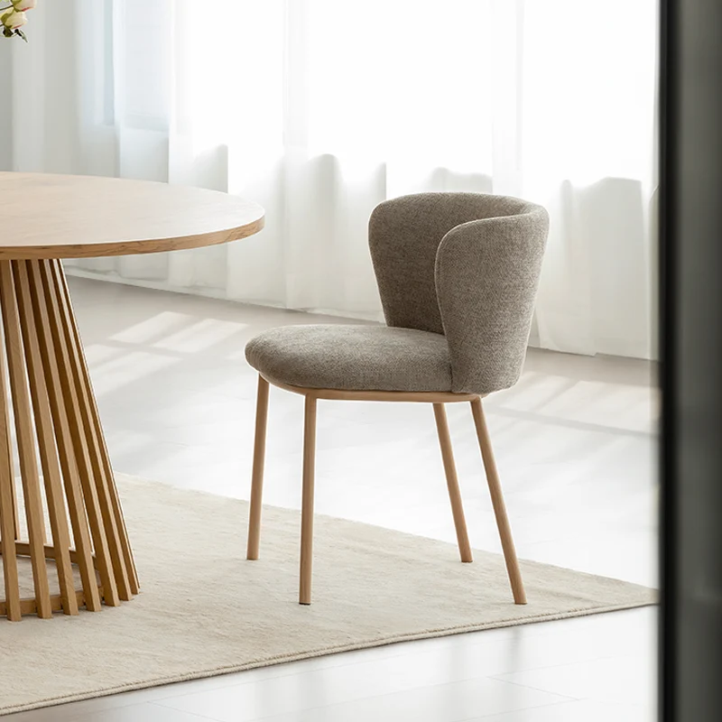 Chaise de Salle à Manger Karin [Lot de 2] [Tissu effet lin]