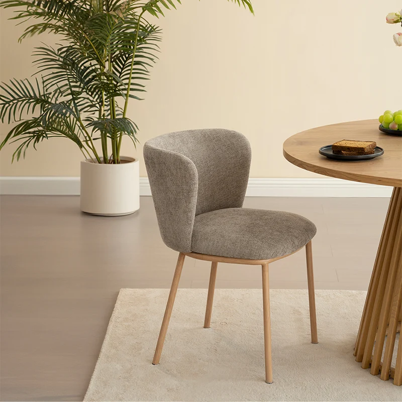 Chaise de Salle à Manger Karin [Lot de 2] [Tissu effet lin]