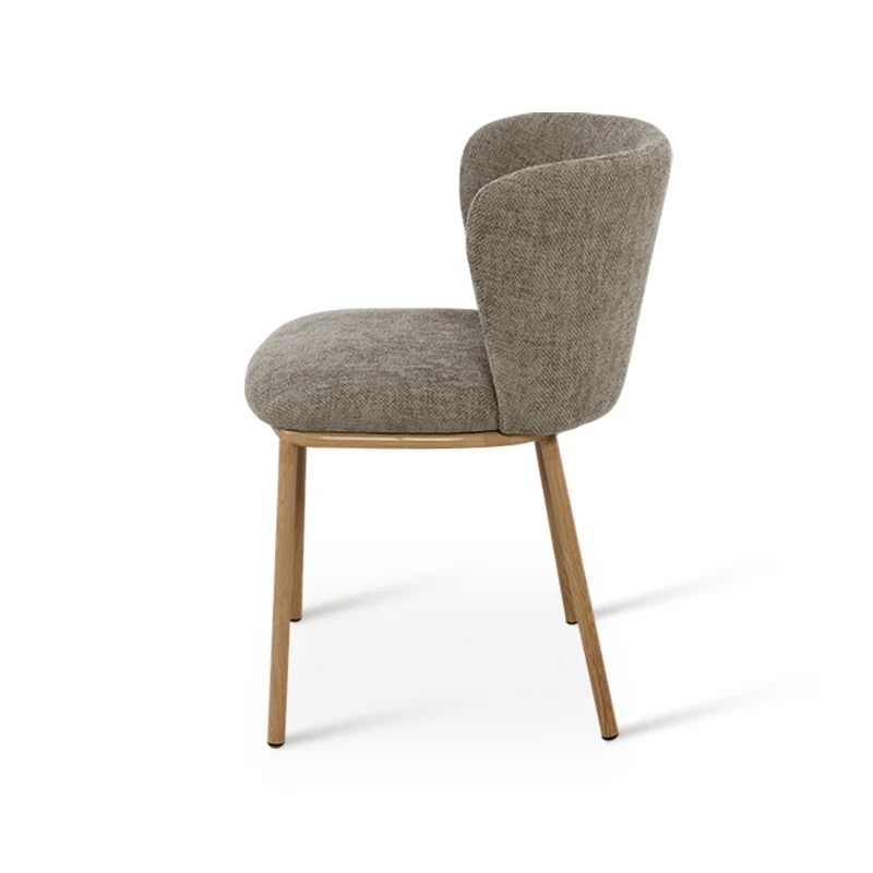 Chaise de Salle à Manger Karin [Lot de 2] [Tissu effet lin]