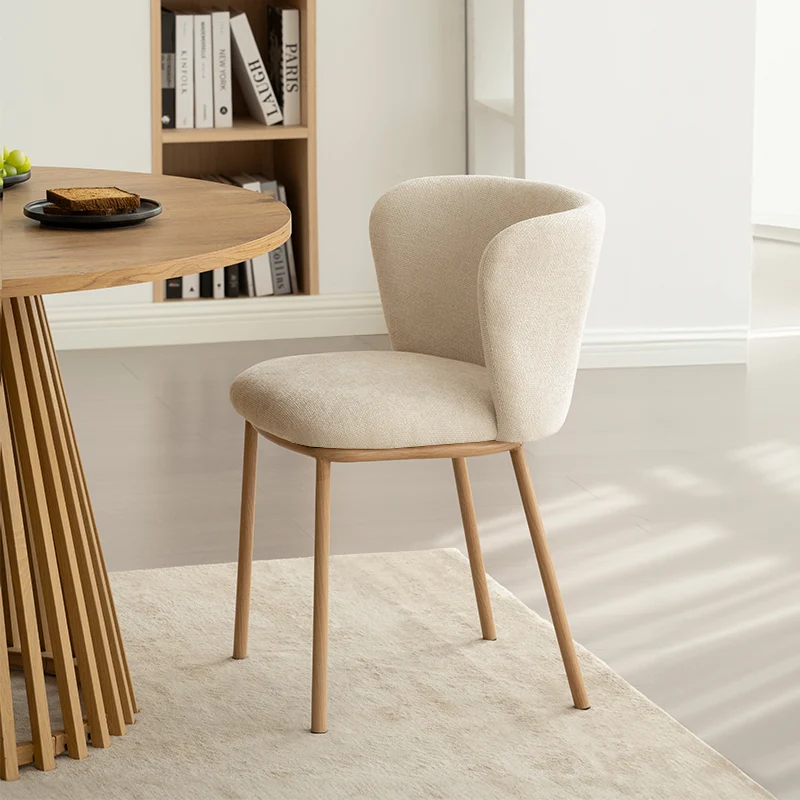 Chaise de Salle à Manger Karin [Lot de 2] [Tissu effet lin]