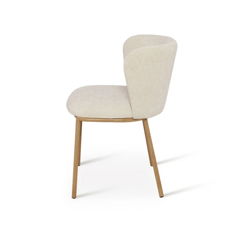 Chaise de Salle à Manger Karin [Lot de 2] [Tissu effet lin]