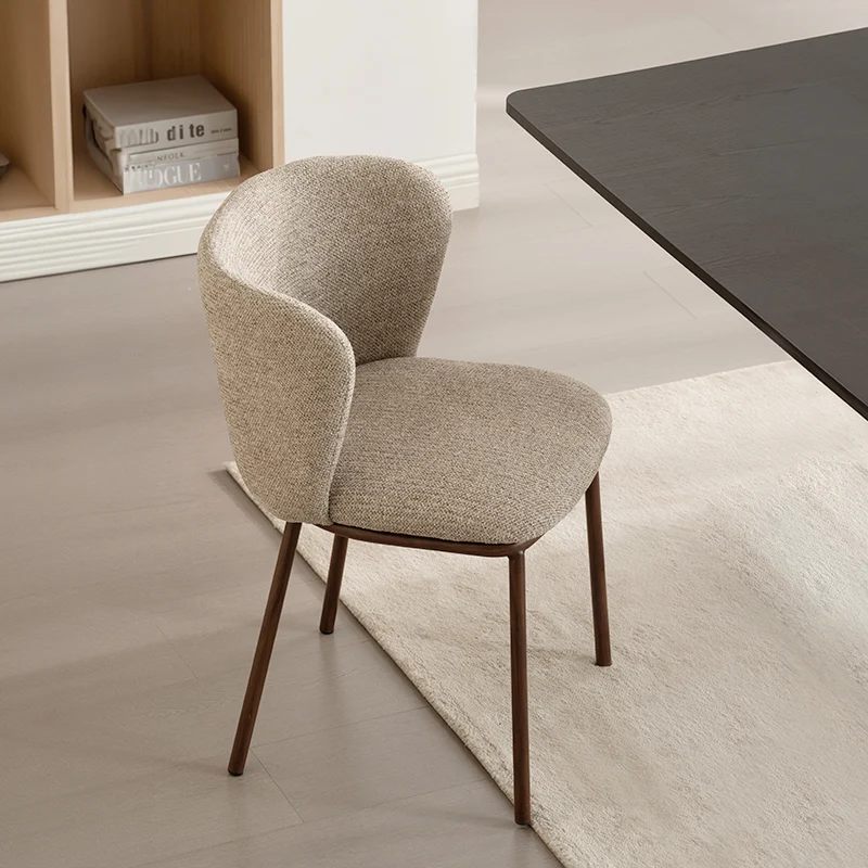 Chaise de Salle à Manger Karin [Lot de 2] [Tissu effet lin]