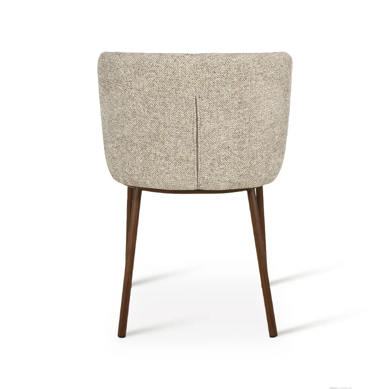 Chaise de Salle à Manger Karin [Lot de 2] [Tissu effet lin]