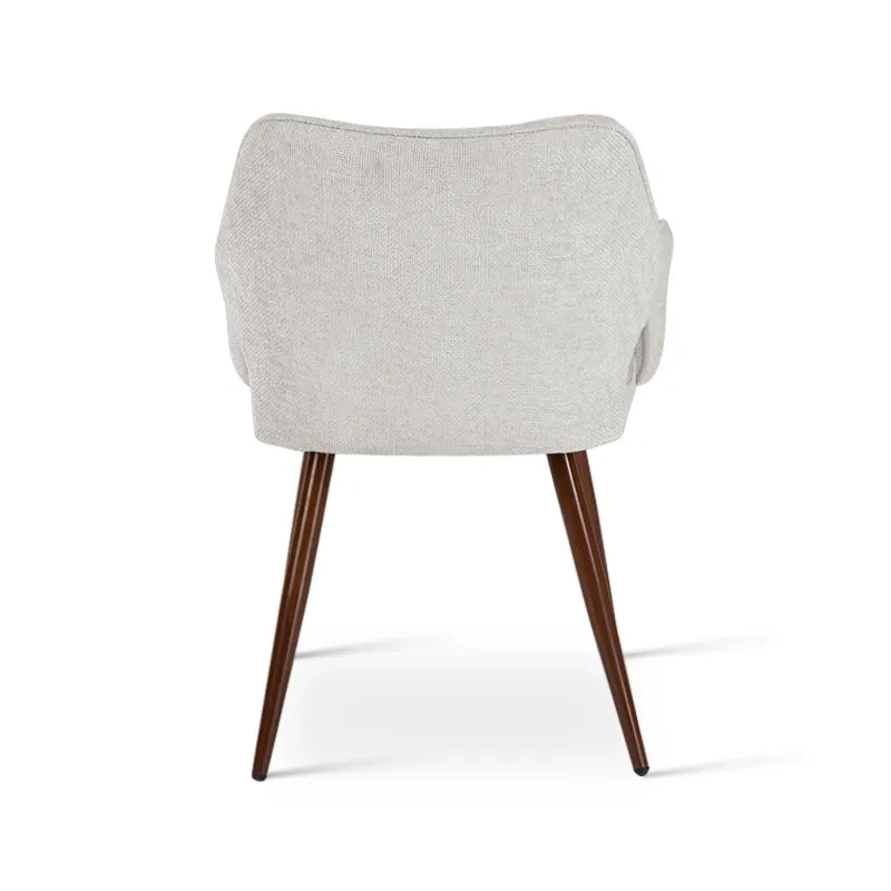 Fauteuil salle à manger Sage [Lot de 2] [Tissu effet lin]