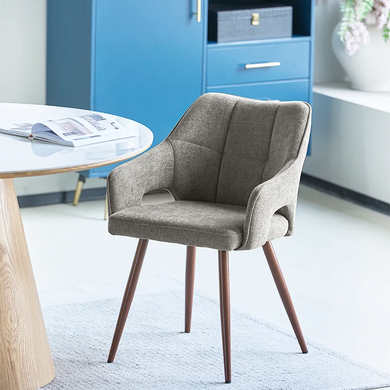 Fauteuil salle à manger Sage [Lot de 2] [Tissu effet lin]