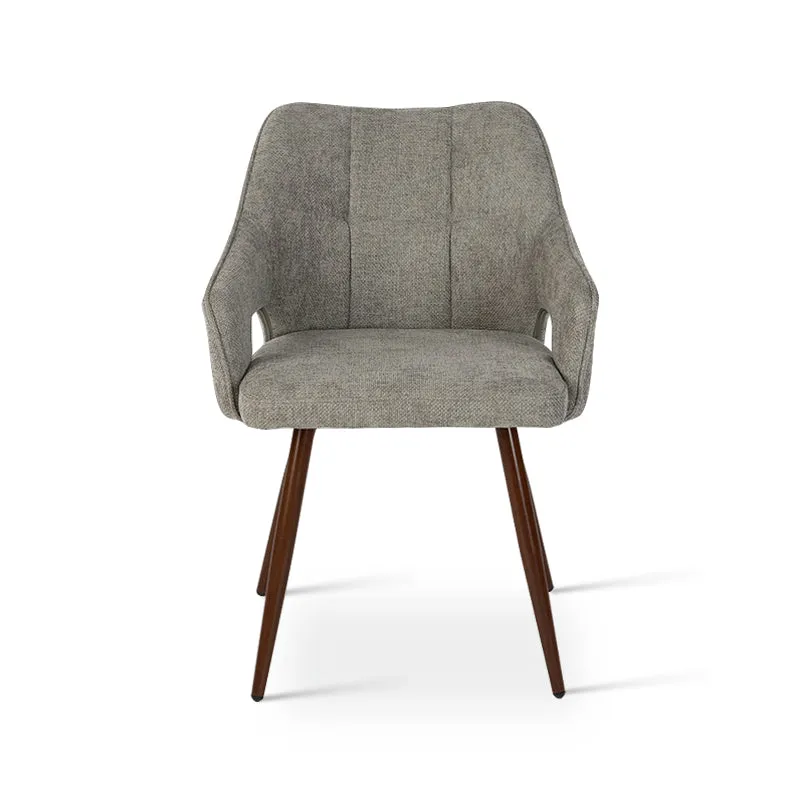 Fauteuil salle à manger Sage [Lot de 2] [Tissu effet lin]