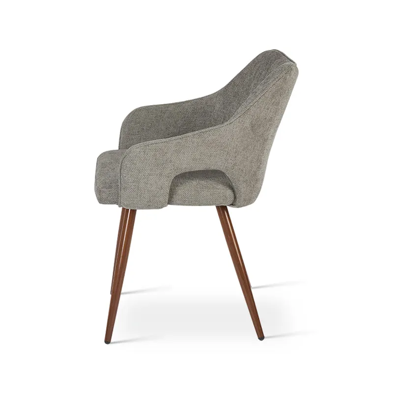 Fauteuil salle à manger Sage [Lot de 2] [Tissu effet lin]