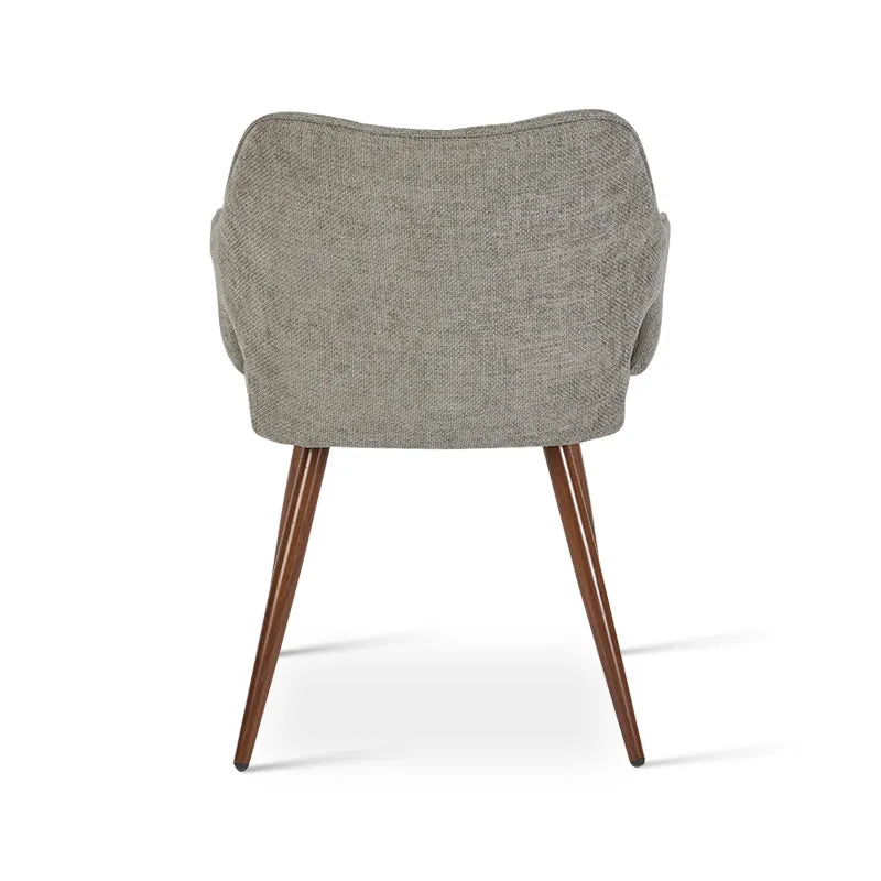 Fauteuil salle à manger Sage [Lot de 2] [Tissu effet lin]