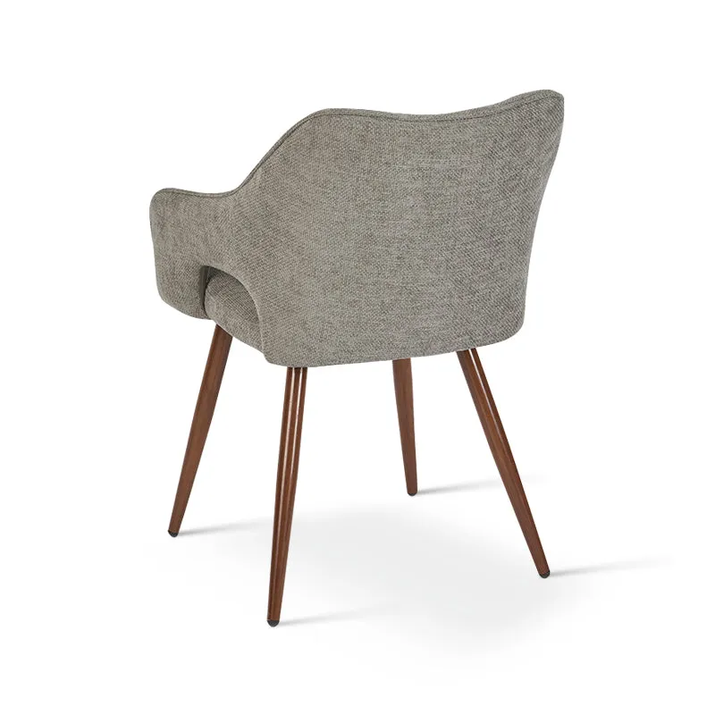 Fauteuil salle à manger Sage [Lot de 2] [Tissu effet lin]