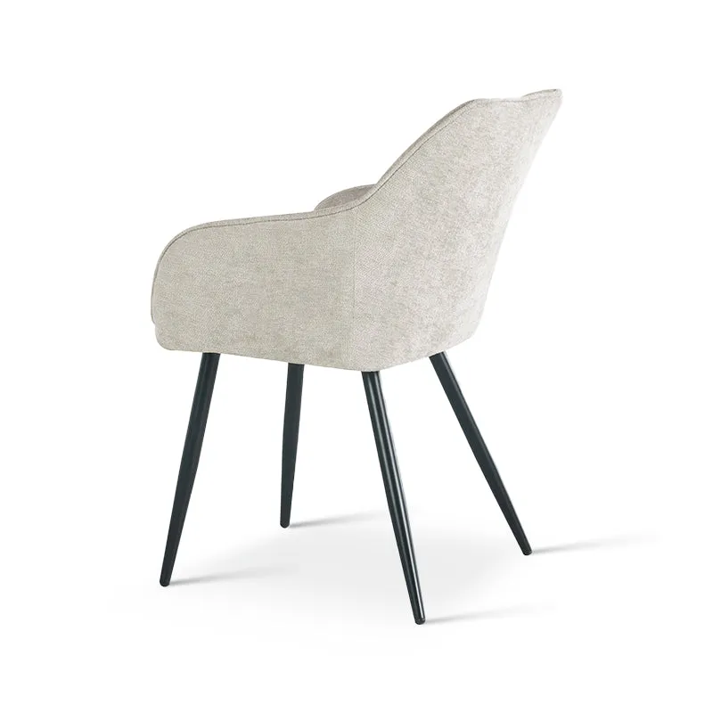 Fauteuil salle à manger Sienna [Lot de 2] [Chenille]