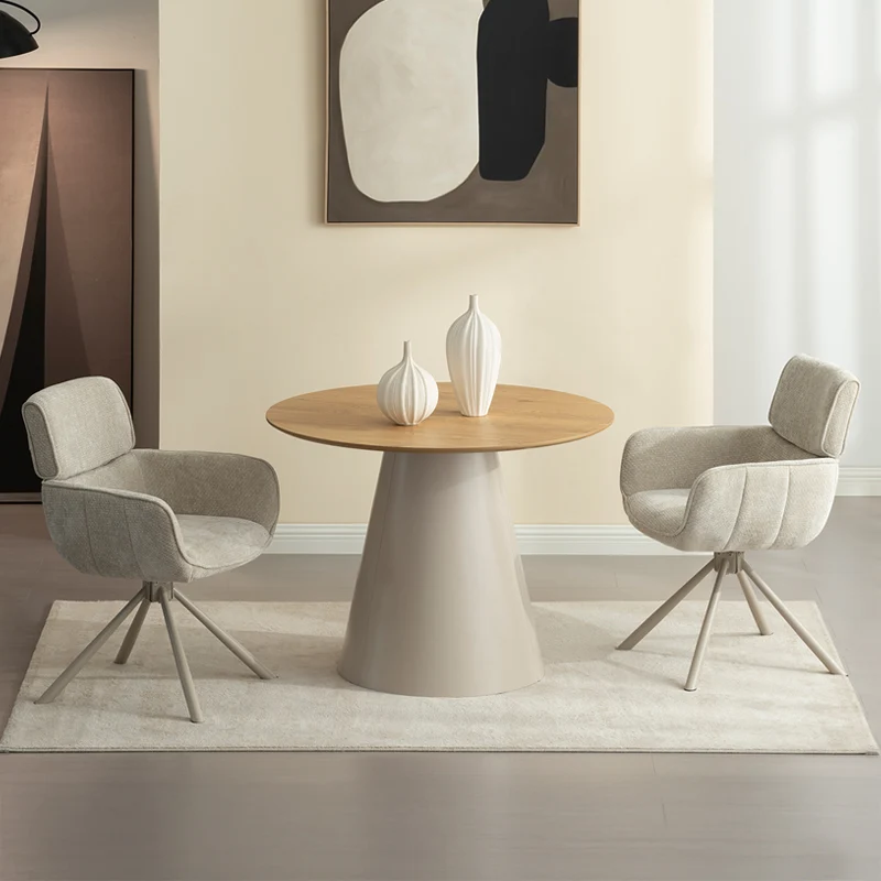 Fauteuil salle à manger pivotantes à 360° Elara [Lot de 2] [Chenille]