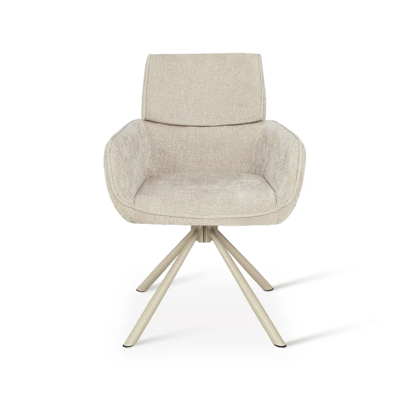 Fauteuil salle à manger pivotantes à 360° Elara [Lot de 2] [Chenille]
