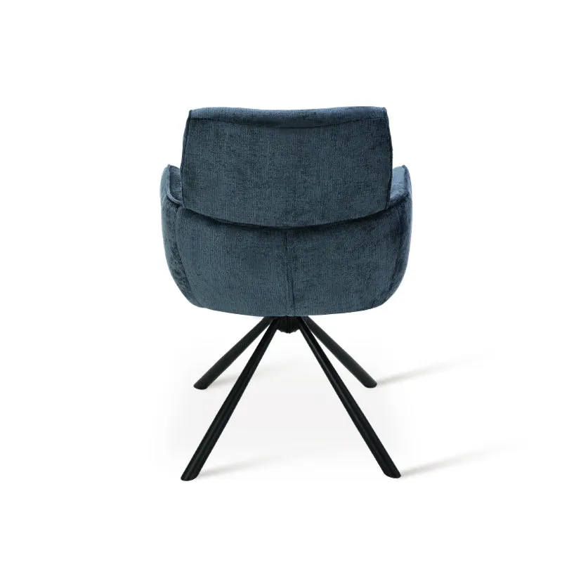 Fauteuil salle à manger pivotantes à 360° Elara [Lot de 2] [Chenille]