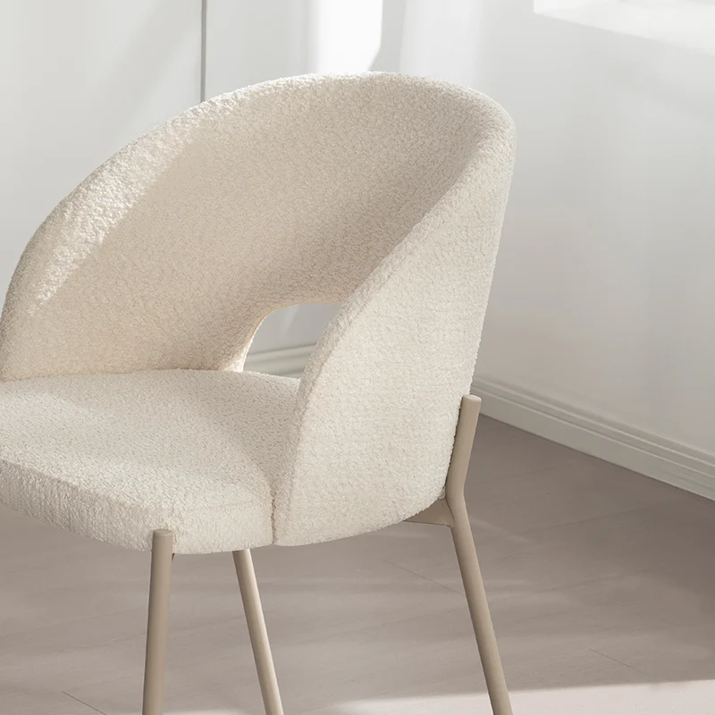 Chaise de Salle à Manger Esme [Lot de 2] [Tissu Bouclette]
