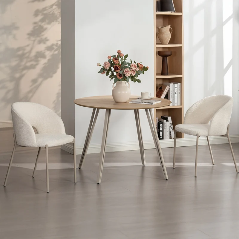 Chaise de Salle à Manger Esme [Lot de 2] [Tissu Bouclette]