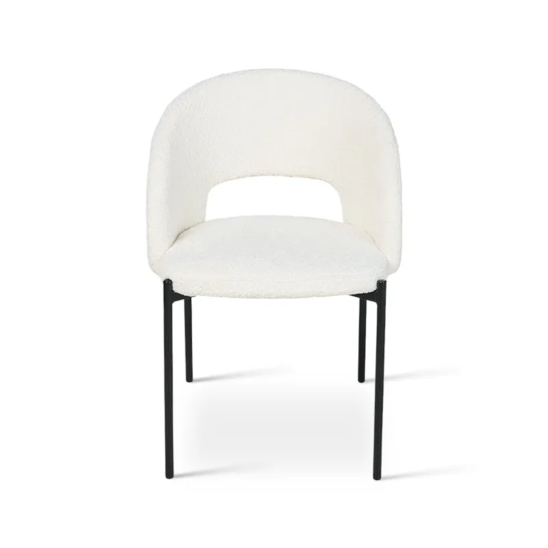 Chaise de Salle à Manger Esme [Lot de 2] [Tissu Bouclette]