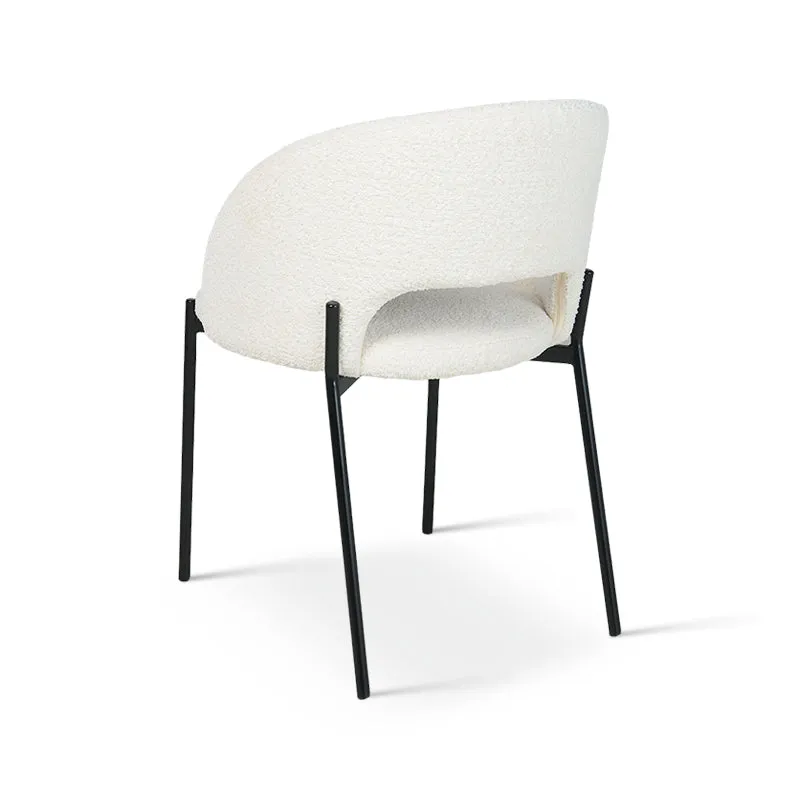 Chaise de Salle à Manger Esme [Lot de 2] [Tissu Bouclette]
