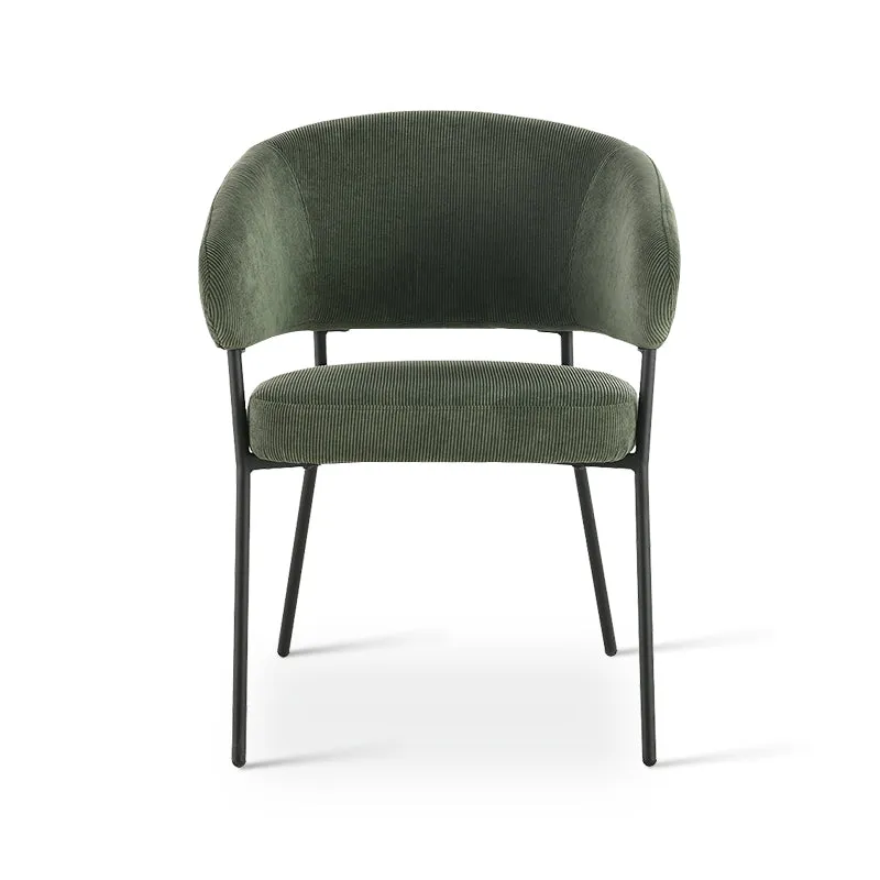Fauteuil salle à manger Eloise [Lot de 1] [Velours & Chenille]