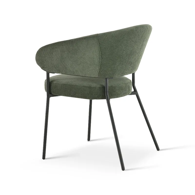 Fauteuil salle à manger Eloise [Lot de 1] [Velours & Chenille]