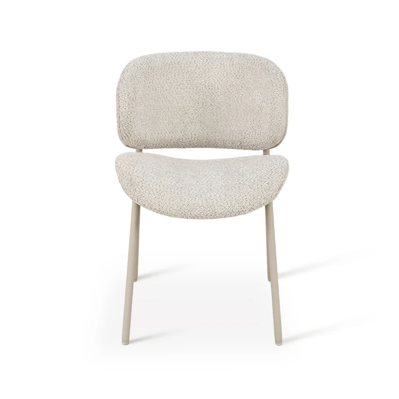 Chaise de Salle à Manger Hadley [Lot de 2] [Beige] [Tissu Bouclette]