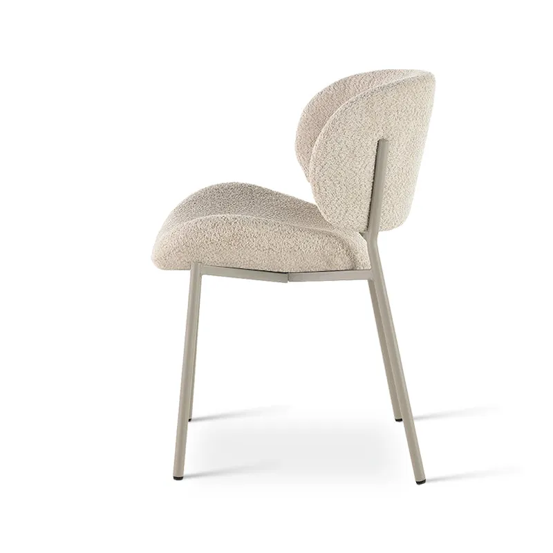 Chaise de Salle à Manger Hadley [Lot de 2] [Beige] [Tissu Bouclette]