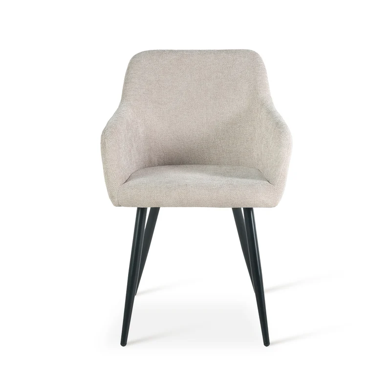 Fauteuil salle à manger Frazer [Lot de 2] [Tissu effet lin]