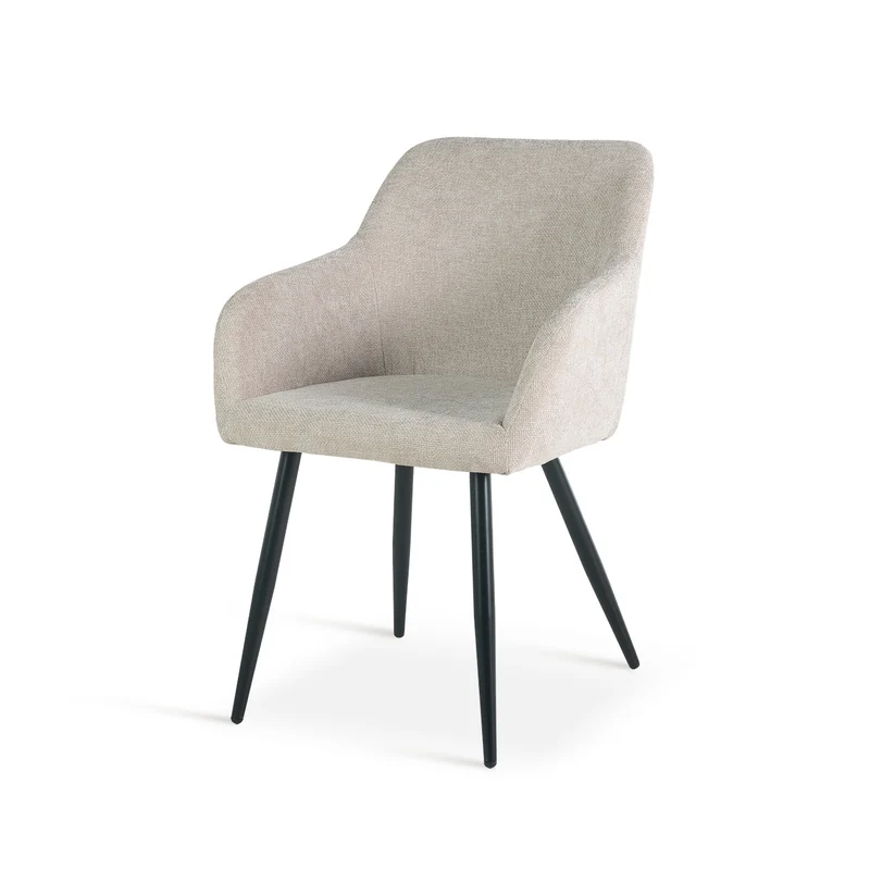 Fauteuil salle à manger Frazer [Lot de 2] [Tissu effet lin]