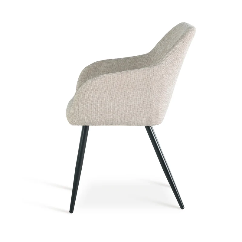 Fauteuil salle à manger Frazer [Lot de 2] [Tissu effet lin]