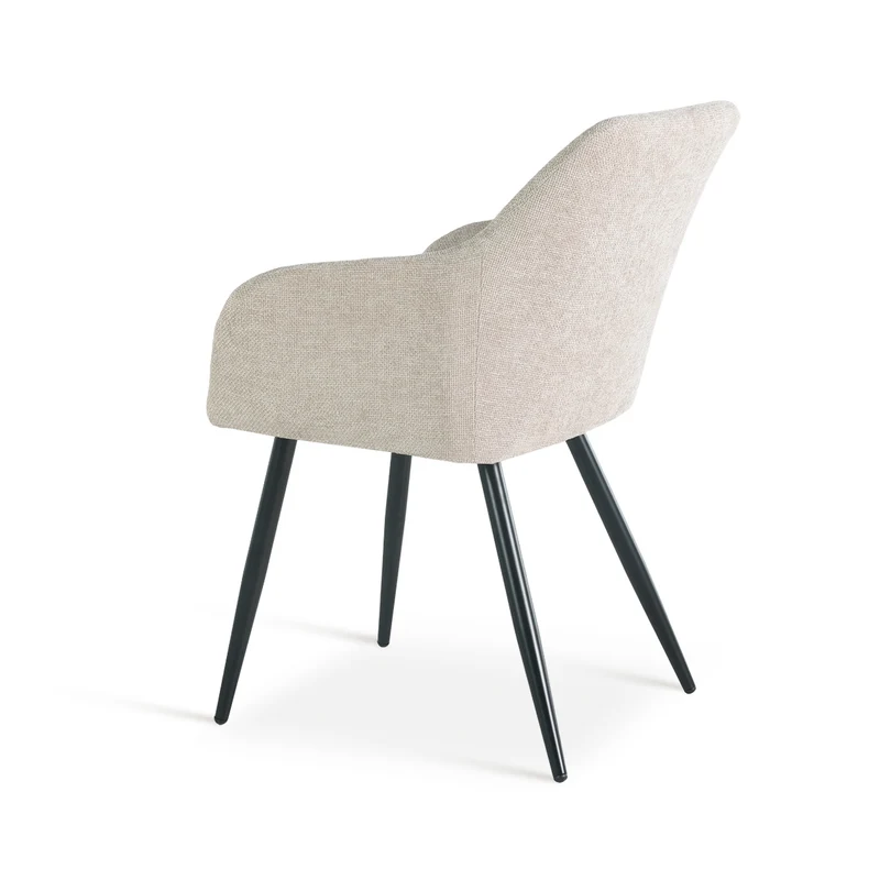 Fauteuil salle à manger Frazer [Lot de 2] [Tissu effet lin]