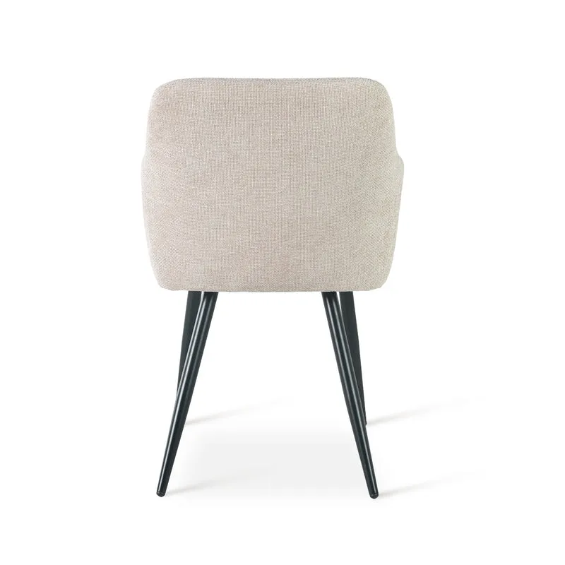 Fauteuil salle à manger Frazer [Lot de 2] [Tissu effet lin]