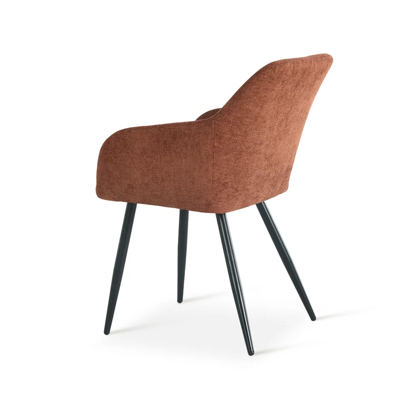 Fauteuil salle à manger Frazer [Lot de 2] [Tissu effet lin]