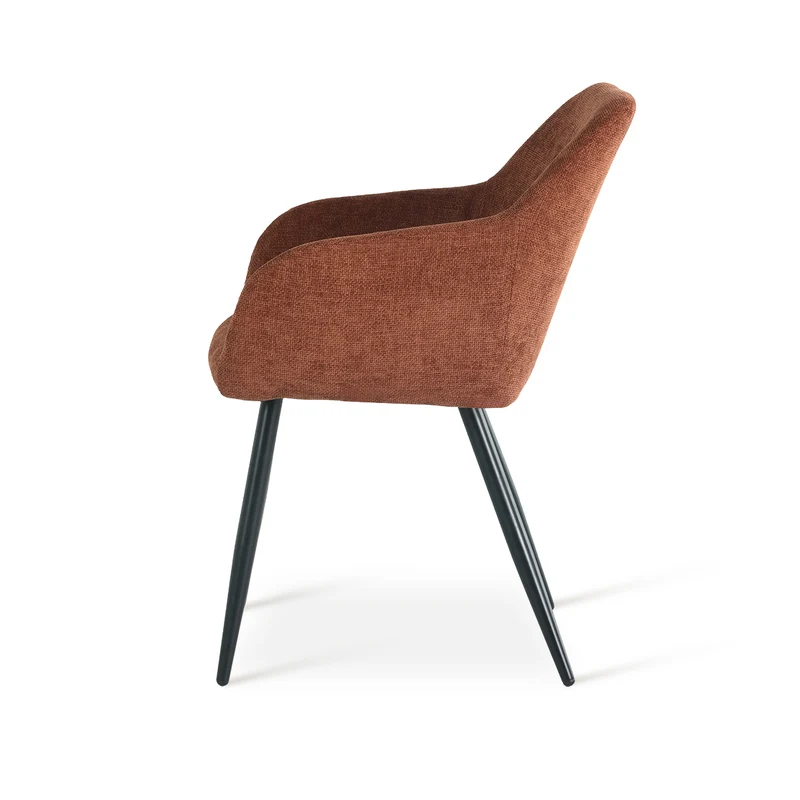 Fauteuil salle à manger Frazer [Lot de 2] [Tissu effet lin]