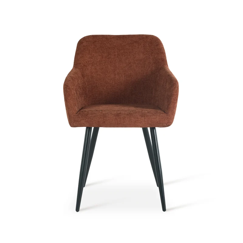 Fauteuil salle à manger Frazer [Lot de 2] [Tissu effet lin]