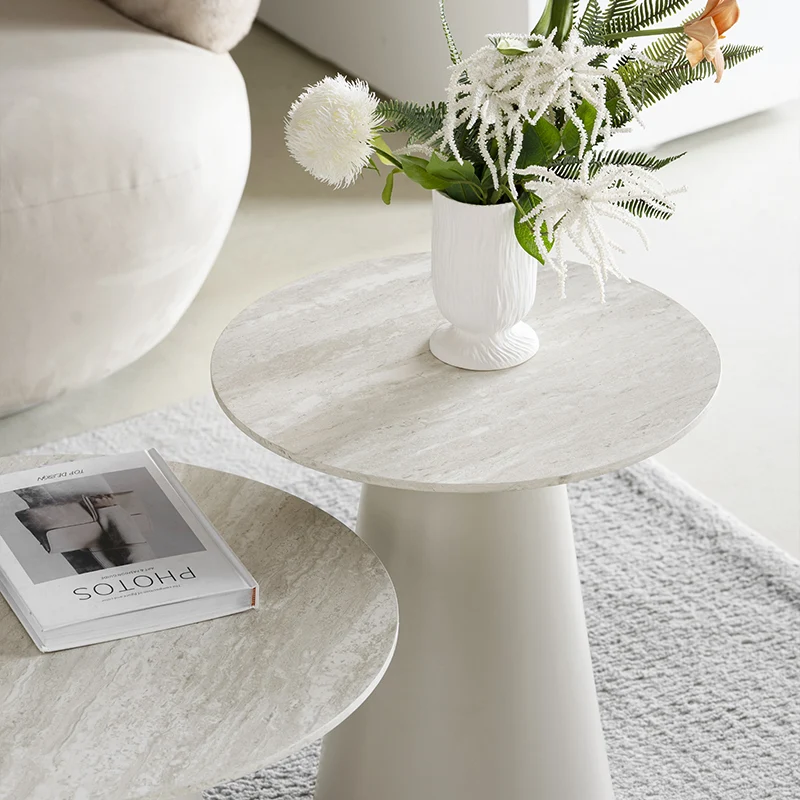 Table d'appoint Tottie Sleek [Travertin] [45 cm]