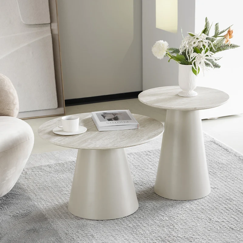 Table d'appoint Tottie Sleek [Travertin] [45 cm]