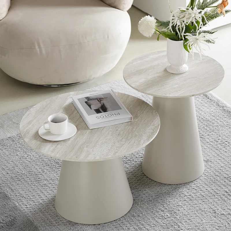 Table d'appoint Tottie Sleek [Travertin] [45 cm]
