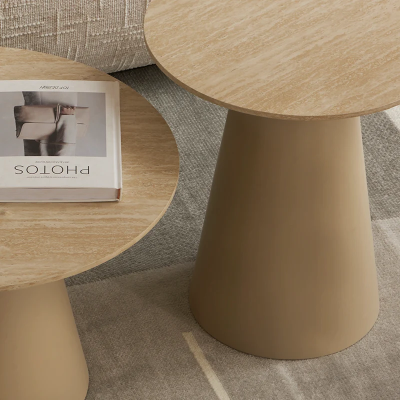 Table d'appoint Tottie Sleek [Travertin] [45 cm]