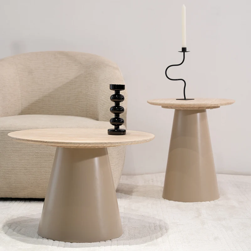 Table d'appoint Tottie Sleek [Travertin] [45 cm]