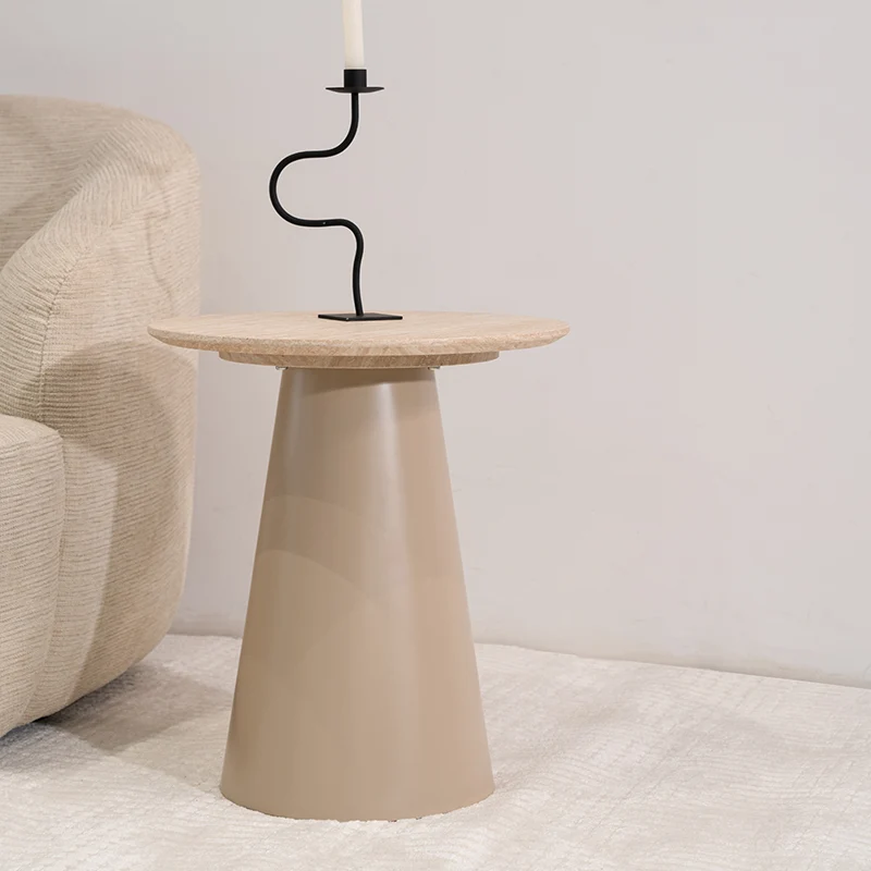 Table d'appoint Tottie Sleek [Travertin] [45 cm]
