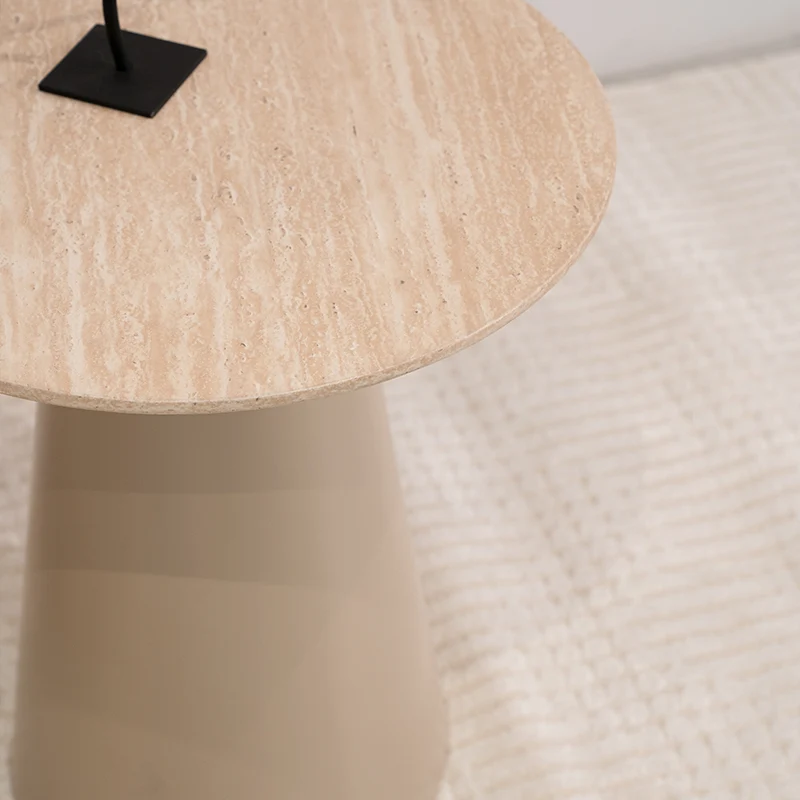 Table d'appoint Tottie Sleek [Travertin] [45 cm]