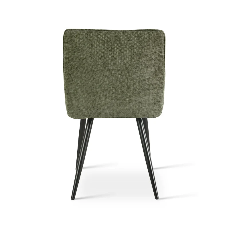 Fauteuil salle à manger Kaya [Lot de 2] [Tissu effet lin]