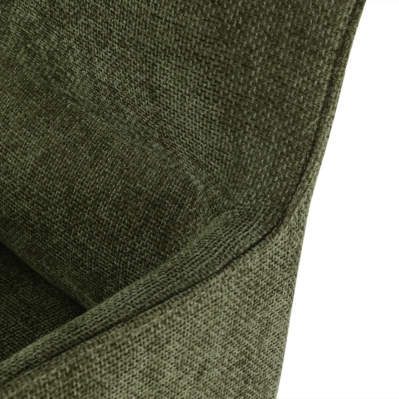 Fauteuil salle à manger Kaya [Lot de 2] [Tissu effet lin]