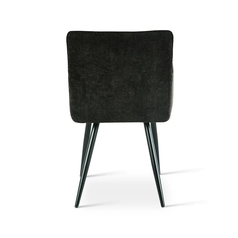 Fauteuil salle à manger Kaya [Lot de 2] [Tissu effet lin]