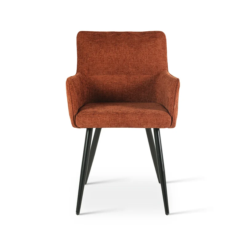 Fauteuil salle à manger Kaya [Lot de 2] [Tissu effet lin]