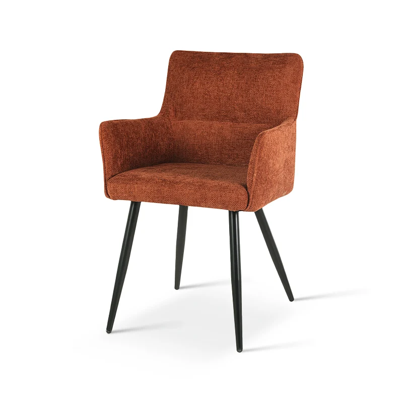 Fauteuil salle à manger Kaya [Lot de 2] [Tissu effet lin]